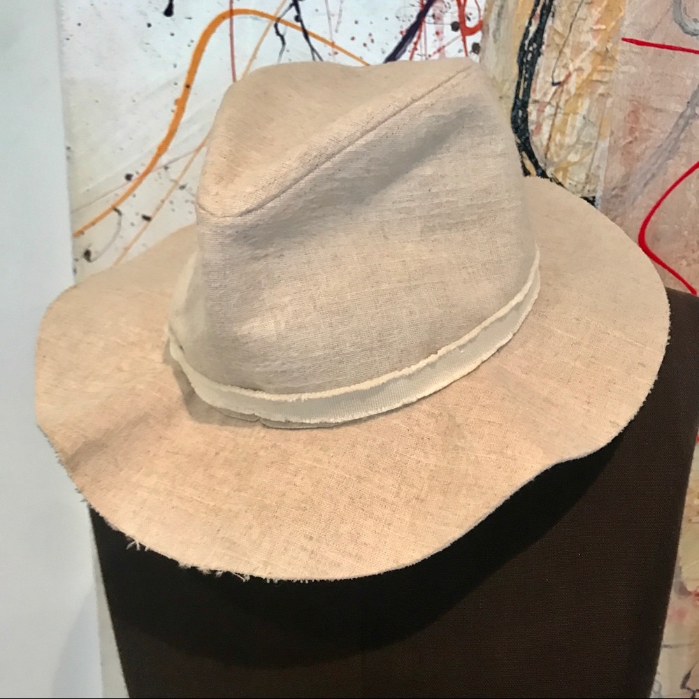 Zara linen hat